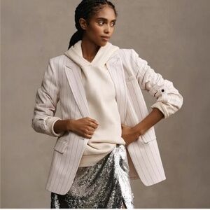 Maeve Anthropologie striped blazer NWOT never worn 10